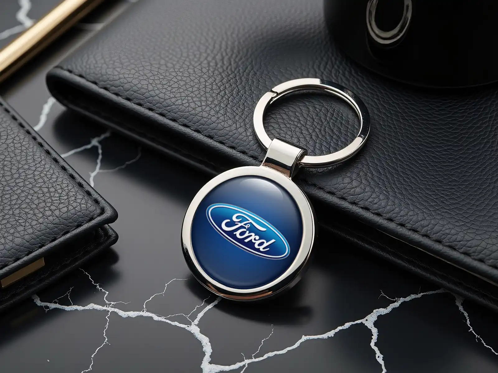 Ford Portachiavi Lucidi Metallo Classico Resistente